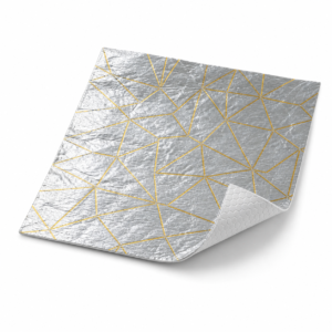 Unbranded 10.5 inch x 13 inch gold line cushion-fold aluminum foil wrap sheet