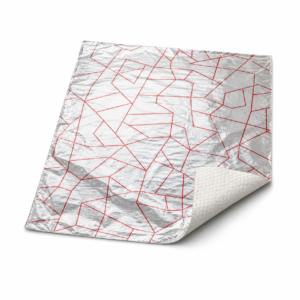 Unbranded 10.5 inch x 13 inch red line cushion-fold aluminum foil wrap sheet