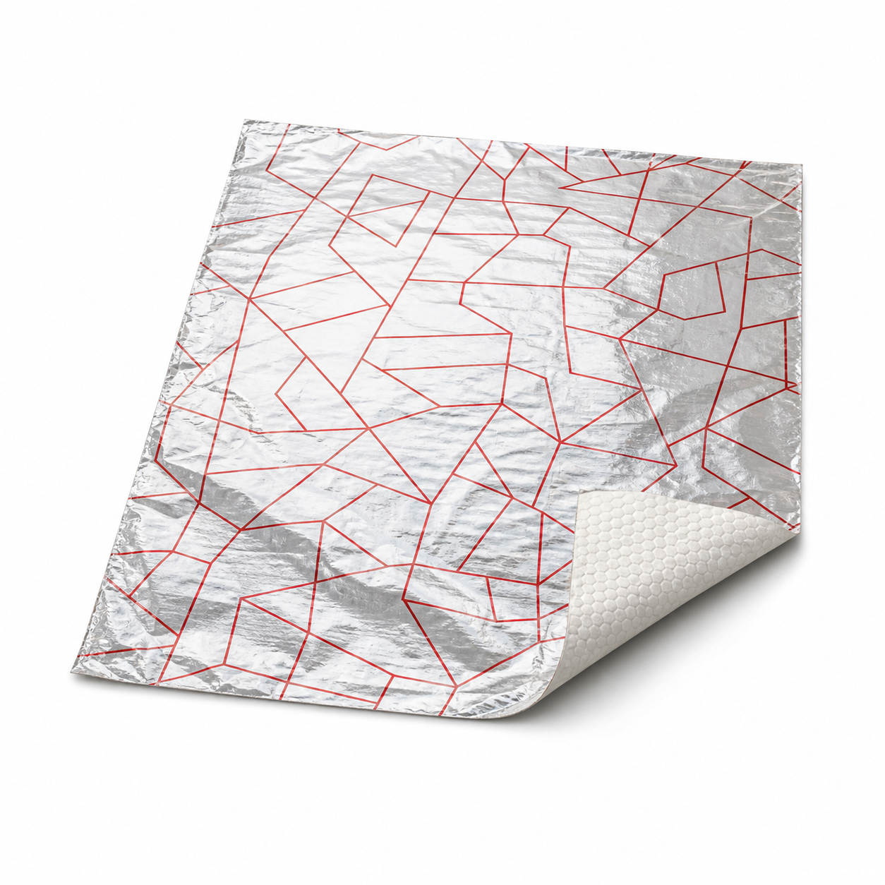Unbranded 10.5 inch x 13 inch red line cushion-fold aluminum foil wrap sheet