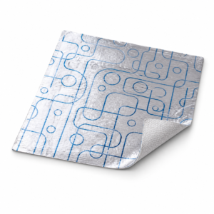 Unbranded 10.5 inch x 13 inch blue line cushion-fold aluminum foil wrap sheet