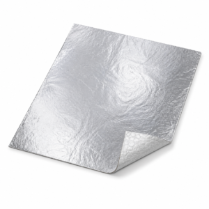 Unbranded plain 10.5 inch x 14 inch cushion-fold aluminum foil wrap sheet