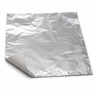Unbranded plain large 14 inch x 16 inch cushion-fold aluminum foil wrap sheet