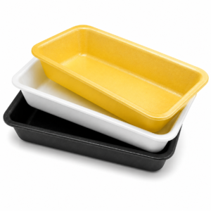 Foam Meat Tray #2DE Deep Extended - Black, White or Yellow
