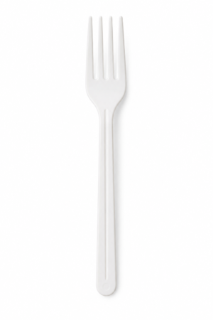 6 in Fork, White
