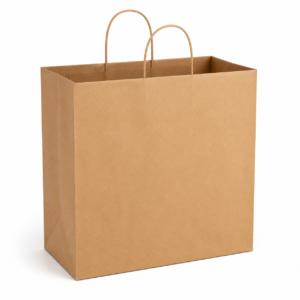 Unbranded large brown twisted handle paper bag 18 x 7 x 18 inches
