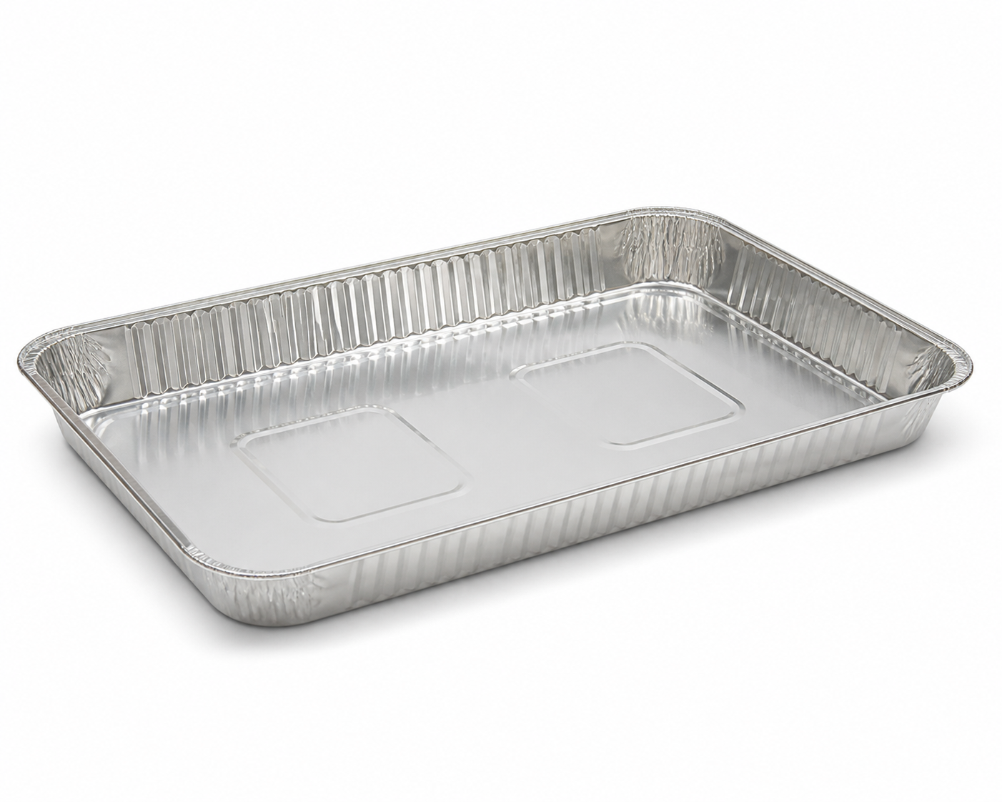 1,500 ml extra-large rectangular aluminum foil tray, 20 x 32 x 3.2 cm