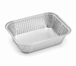 12 oz Small Rectangular Aluminum Foil Take-Out Tray