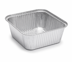 17 oz Compact Rectangular Aluminum Foil Take-Out Tray