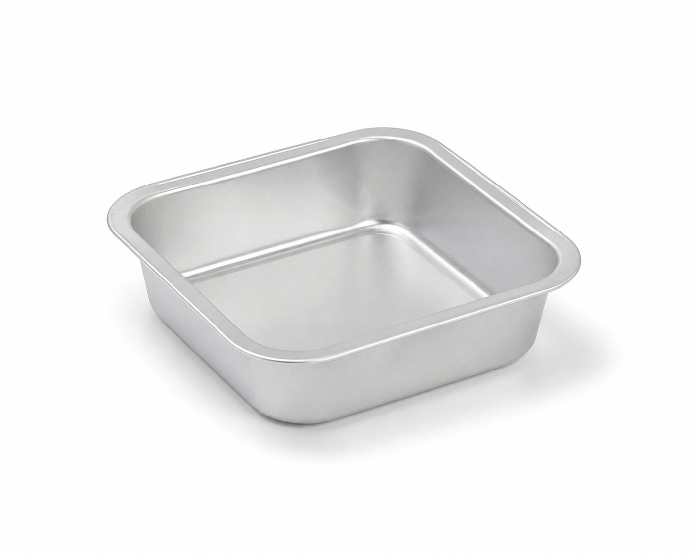 4221 unbranded 120 ml square smooth-wall aluminum foil cup