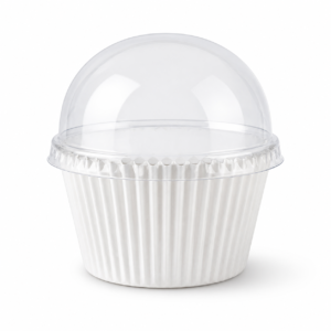 75 ml PET-Coated Paper Cupcake Cup with Lid