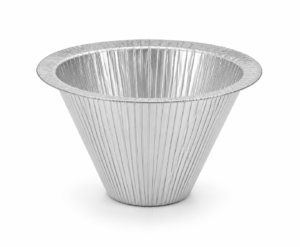 Approx. 1.4 oz Mini Aluminum Foil Crimp Cup