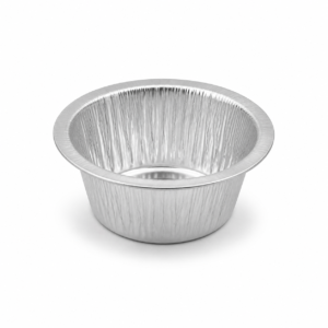 3 oz Mini Aluminum Foil Crimp Cup - 7 cm Top