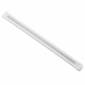 Paper Eco Straw 0.6 cm x 20 cm - Paper Wrapped