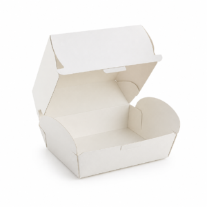 Custom Open Plate Burger Box - 4 x 4 x 3 in