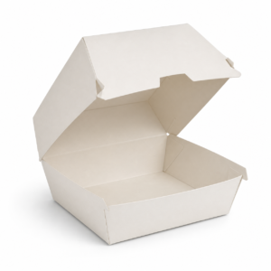 Custom Small Clamshell Burger Box - 4.25 x 4.25 x 3.25 in