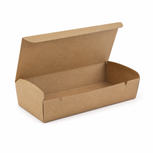Custom Open Plate Snack Box - 8 x 4 x 2.5 in