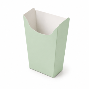 Blank mint green small open crispy chicken popcorn box