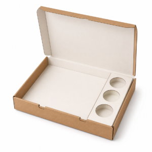 Custom Dosa Box with Dip Compartment - 12 x 8.25 x 2 in