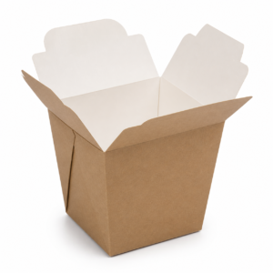 Unbranded open 750 ml paper noodles box