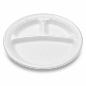 Foam Plate 10 in 3-Compartment