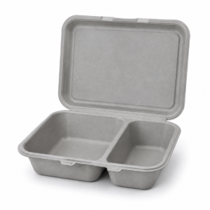 MFPP Hinged Tray 7×7 - Gray, 2 Compartments