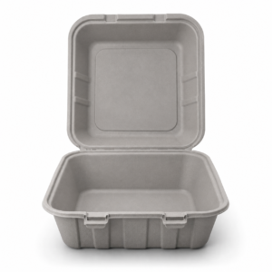 MFPP Hinged Tray 8×8 - Gray, No Compartments