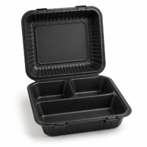 MFPP Hinged Tray 8×8 - Black, With Compartments