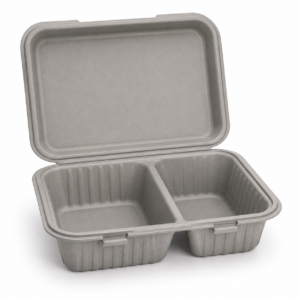 MFPP Hinged Tray 9×6 - Gray, With Compartments