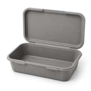 MFPP Hinged Tray 9×6 - Gray, No Compartments