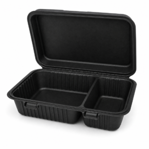 MFPP Hinged Tray 9×6 - Black, With Compartments