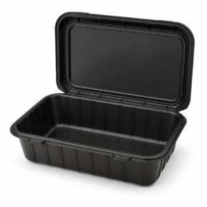 MFPP Hinged Tray 9×6 - Black, No Compartments