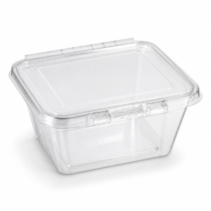 32 oz PET Tamper-Evident Rectangular I-Lock Container - Clear