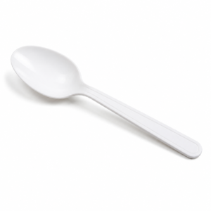 Medium Weight PP Spoon - White