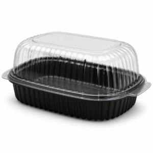 OPS Anti-Fog Black Base Chicken Container