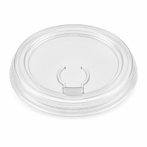 PLA Cold Cup Lid - 9 and 12-24 oz, Flat Lid, Clear
