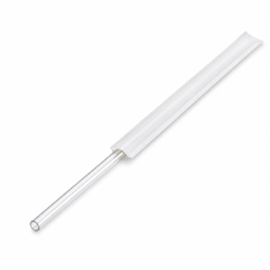 PLA Straw - 7.75 in 8 mm Wrapped Clear