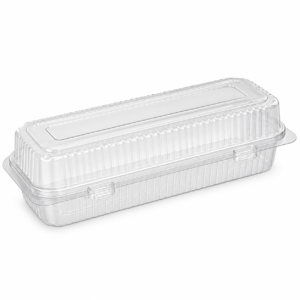 Clear PLA Hoagie Container - 9 x 5 x 3.5 in