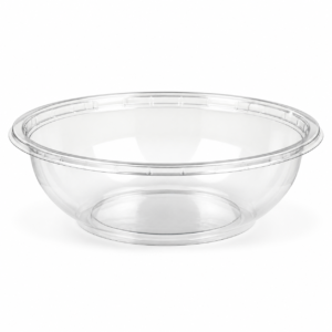PLA 48 oz Squat Bowl, Clear