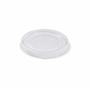 PLA Take-Out Container Lid - 1 oz Portion Cup Lid, Clear
