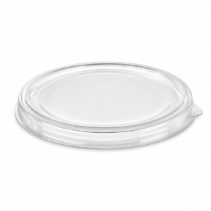 PLA Take-Out Container Lid - 8-32 oz Round Deli Lid, Clear