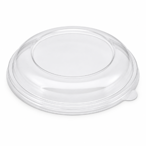 RPET Lid - 9 in Round Lid, Clear