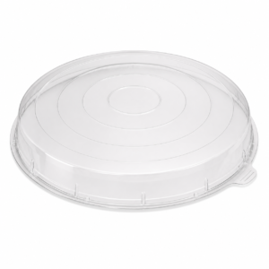 RPET Lid - 14 in Pizza Tray Lid, Clear