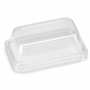 RPET Lid - 12/16 oz RPET Lid, Clear