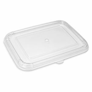 RPET Lid - 12/16 oz Low-Profile Lid, Clear