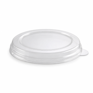 PLA Bowl Lid - Flat Lid (6-8 oz Coupe Bowls), Clear