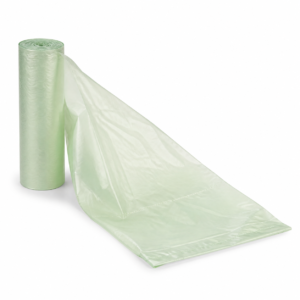 PLA 13 Gallon Can Liner, Translucent Green 24 x 32 in (.88 mil)