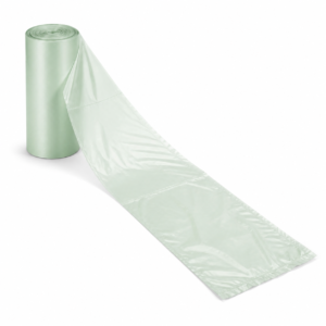 PLA 32 Gallon Can Liner, Translucent Green 34 x 48 in (1 mil)