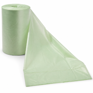 PLA 48 Gallon Can Liner, Translucent Green 42 x 48 in (1 mil)