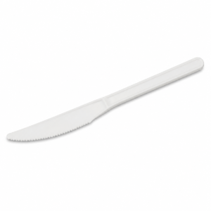 PLA Cutlery - 6 in Knife, White