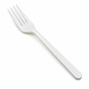 PLA Cutlery - 7 in Dinner Fork, White